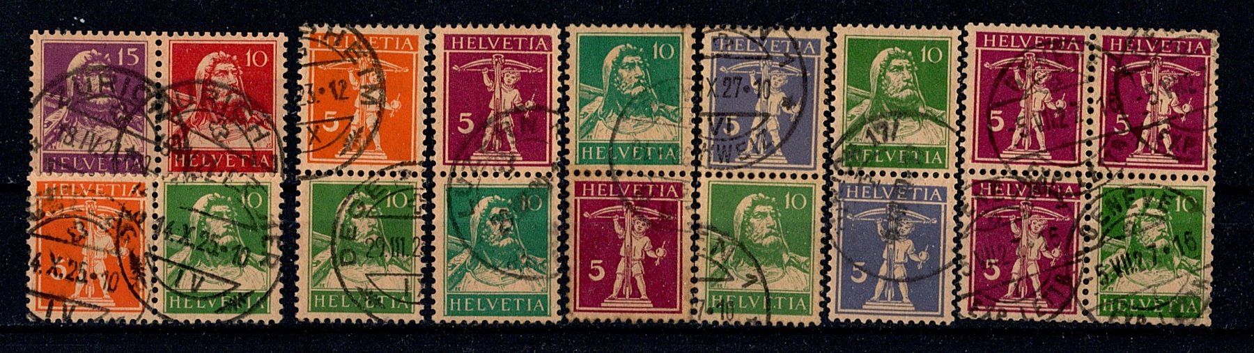 Tutti i francobolli: Zusammenhängende Werte (743 – Usato da Burgdorf venduto da blinky01