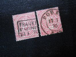 D  Mi 9/16  Nord. Postbez  1868  Lot 366