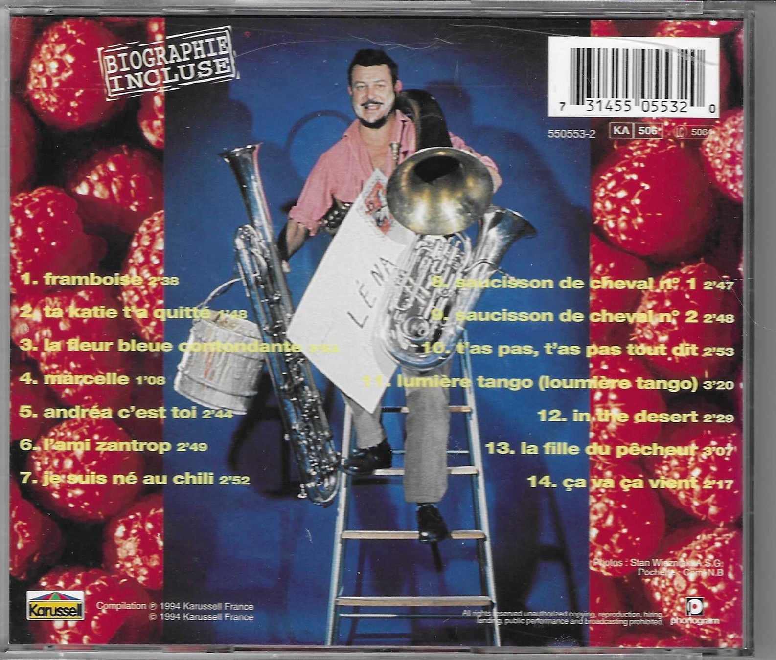 CDs: BOBBY LAPOINTE  -  FRAMBOISE – Gebraucht aus Bex von Giorgiob 1