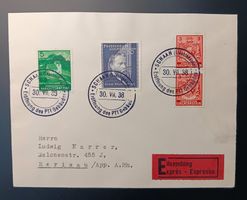 LIECHTENSTEIN Express Brief nach HERISAU mit Sonderstempel