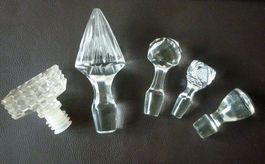 Lot Vintage Glasstopfen - Zapfen - Glaszapfen für Karaffen