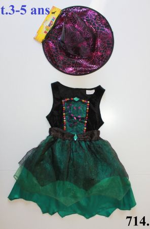 Costume sorcière / Hexe t. 3 - 5 ans
