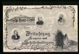 Luzern, Ortsansicht, Fritschizug 1905, S