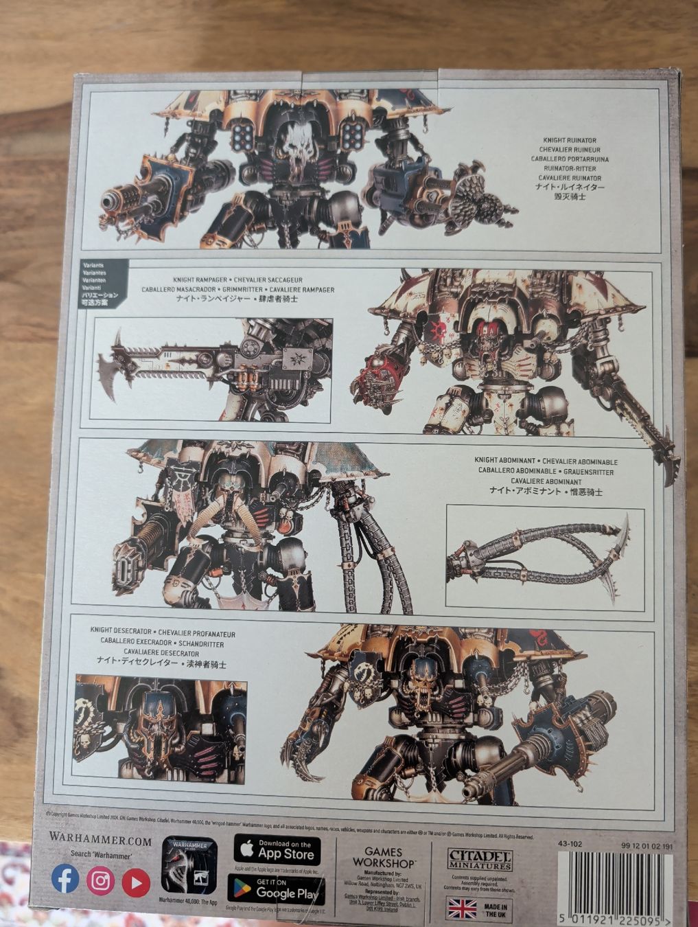 Kit di modellismo & Modellini statici: Warhammer 40k Chaos Knight OVP – Nuovo e nell'imballaggio originale da Luzern venduto da roene 1