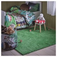 Ikea Kinderteppich 1 STÜCK! Teppich Langflor 133x160cm grün