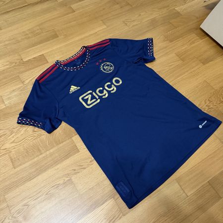 Ajax Amsterdam Football Jersey Adidas Blue Like New
