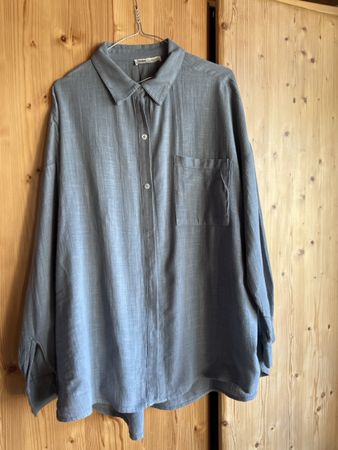 Pull&Bear Bluse Grau, Gr. M