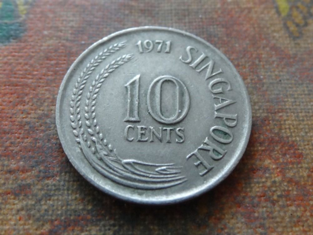 Tutti le monete: SINGAPOUR  10  Cents  1971 – Usato da Romanel-sur-Lausanne venduto da Swift13