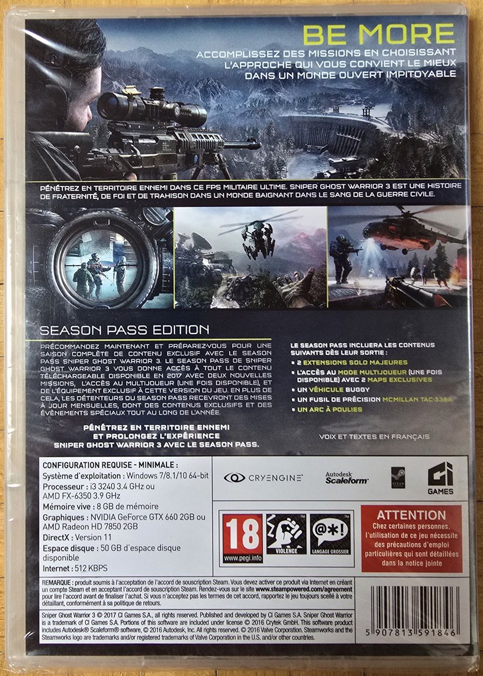 Microsoft Giochi: PC : Sniper - Ghost Warrior 3 (Blister) – Nuovo e nell'imballaggio originale da Froideville venduto da xXSebastienXx 1