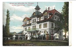Gruss vom Nollen (TG) Restaurant mit Gästen - Hosenruck 1909