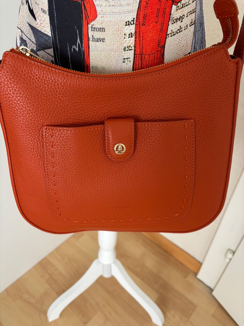Sacs femmes: Tasche Leder Pourchet orange – Neuf (Voir description) à Wettswil par Pixie 2