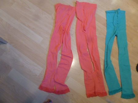 3 x Leggings Türkis+Rosa H&M NEU