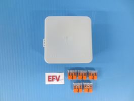 Abzweigdose 85x85x40mm IP54 mit Wago Klemmen Neu
