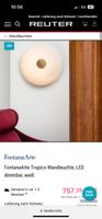 FontanaArte LED Wandleuchte Tropic weiss dimmbar