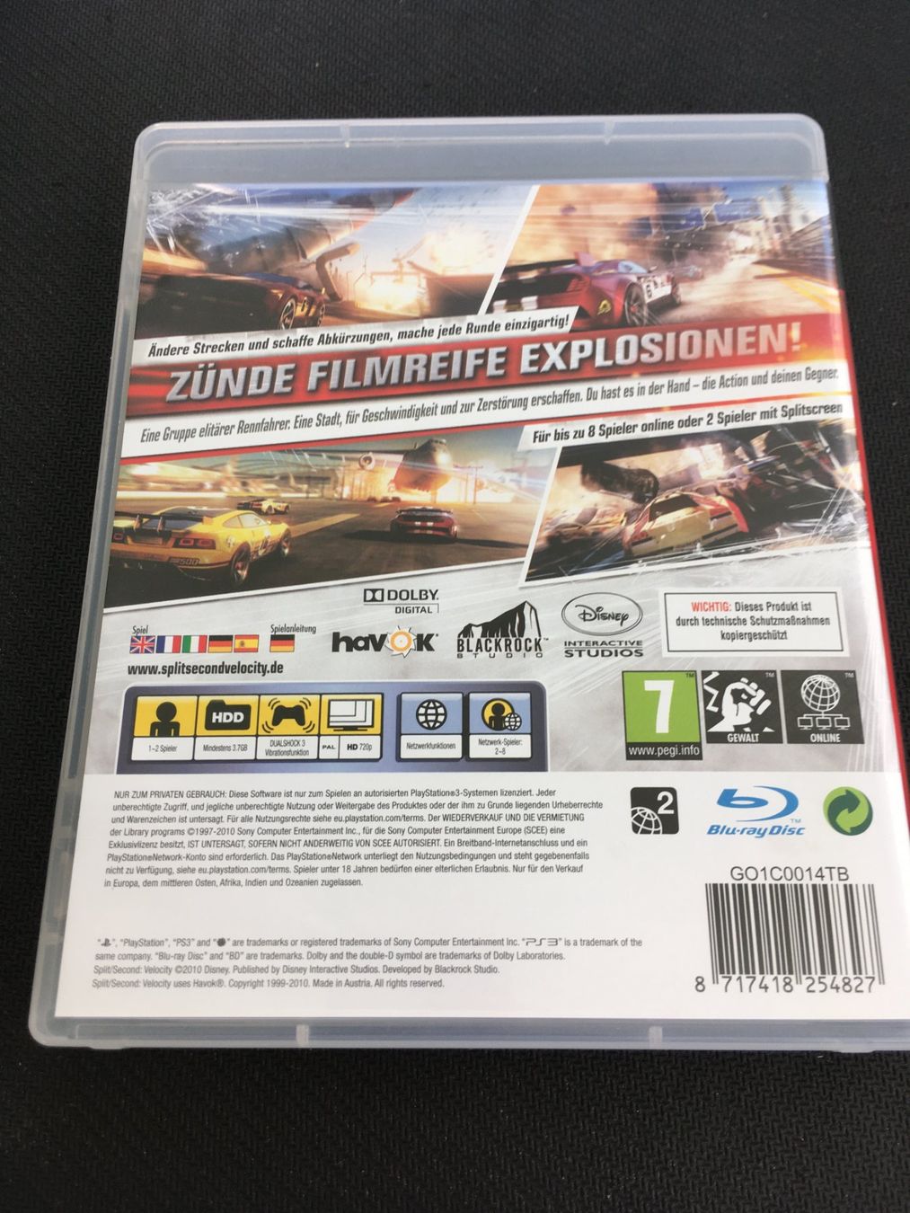 Sony Jeux: Split Second Velocity - Playstation 3 / PS3 – D'occasion à St.Gallen par Punktchen01 1