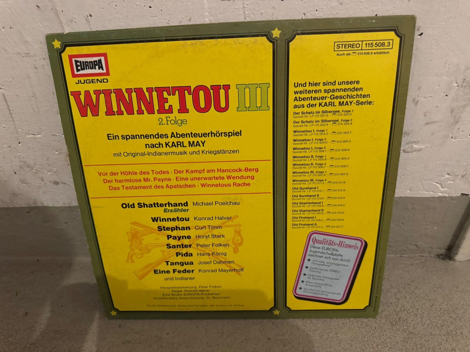 Dischi in vinile: Langspielplatten Vynil Winnetou – Usato da Dietikon venduto da tupf72 1