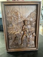 Tableau Sculpture Berger en Relief Signé A.Mariot