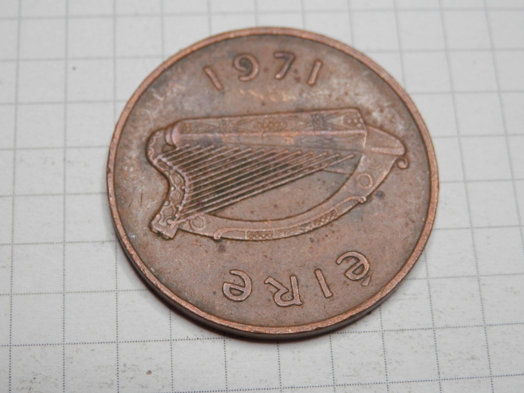 Alle Münzen: Irland  2 Pence, 1971 – Gebraucht aus Weiach von weiach81