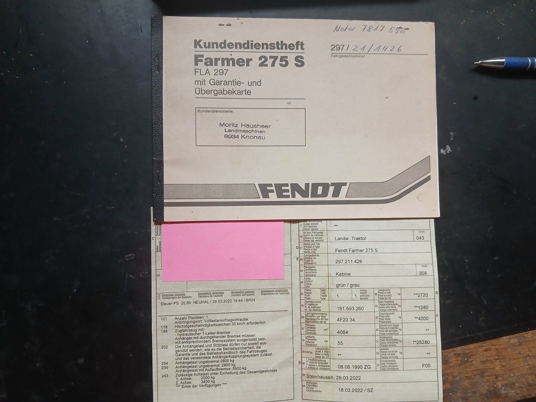Trattori: Fendt 275 S – Usato da Rotkreuz venduto da rigu01 5