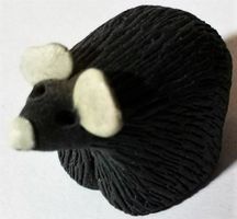 Setzkasten Schwarzbär aus Keramik