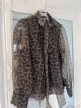 Bluse von Zara Animal Print 