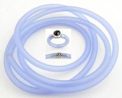 Buna cord       4mm   blau    je Meter