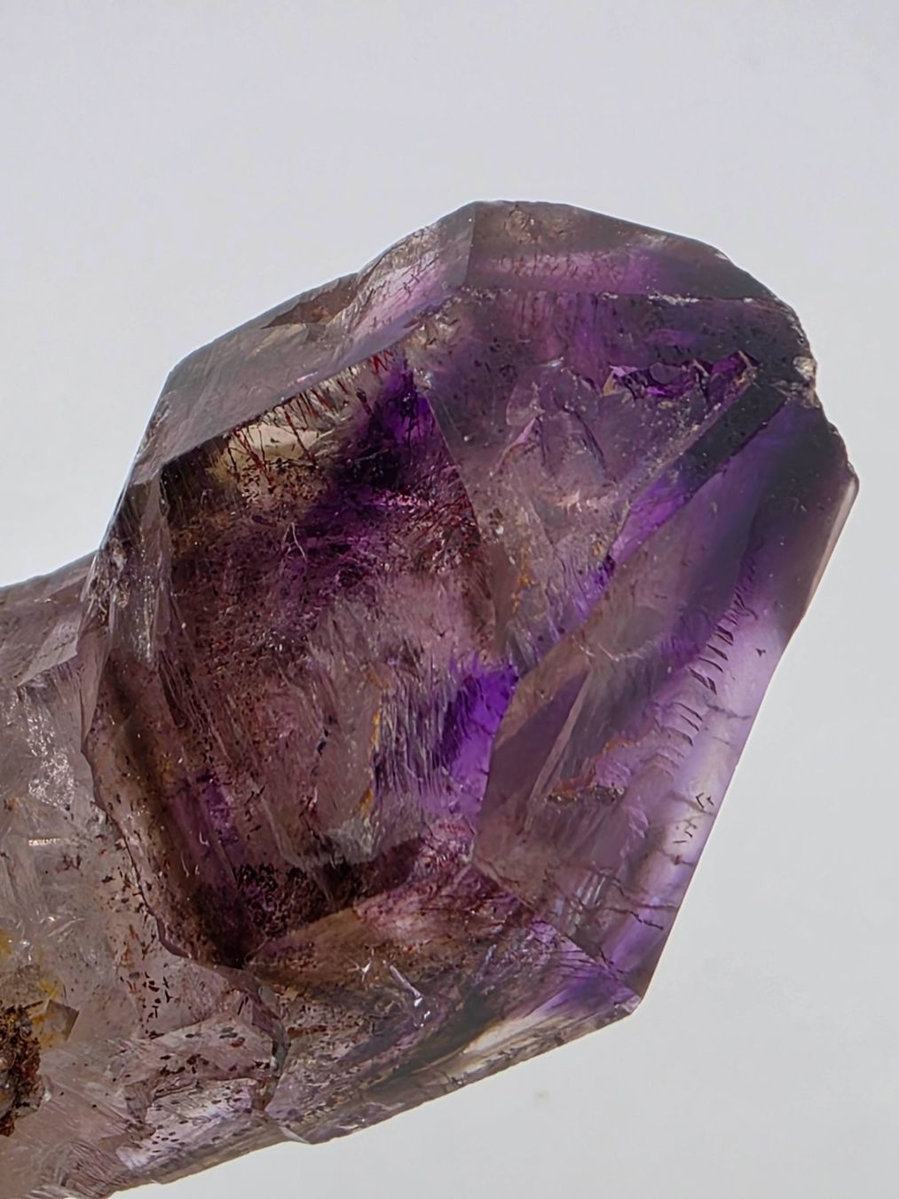 Minerali & Pietre curative: Enchanting Zimbabwe Amethyst scepter with Hematite inclusion – Usato da Figino venduto da minshop 8