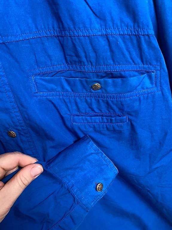 Camicie: Versace Hemd Marinblau L  – Usato da Wädenswil venduto da Preppy 2