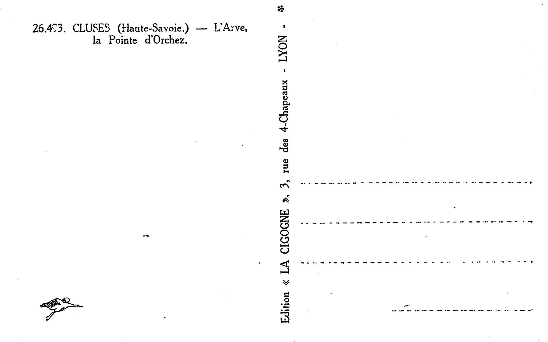 Cartoline postali: 2x Cluses – Usato da Ottikon b.Kemptth. venduto da Neptun1974 1