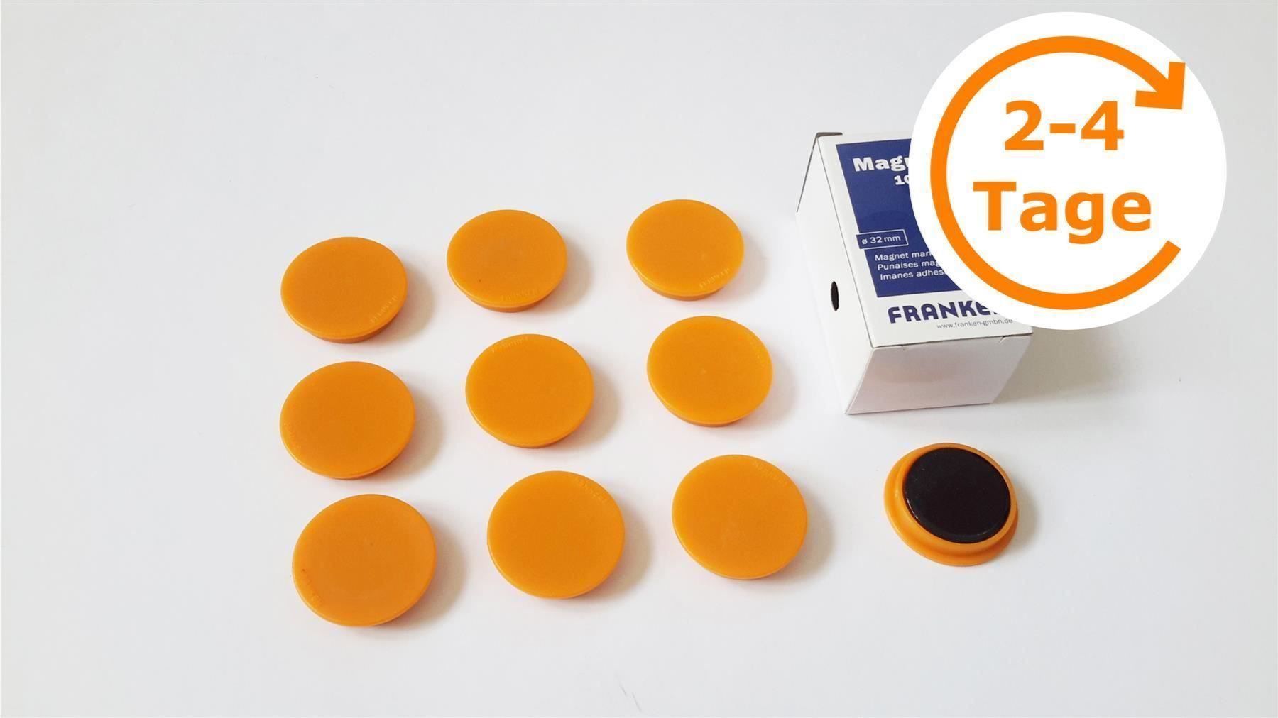 Calamite: Magnete 10 Stück, 32 mm, orange – Nuovo e nell'imballaggio originale da St. Gallen venduto da cointec