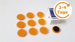Magnete 10 Stück, 32 mm, orange