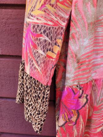 Betty Barclay Longbluse mit tropicalem Muster,, Gr. 40 