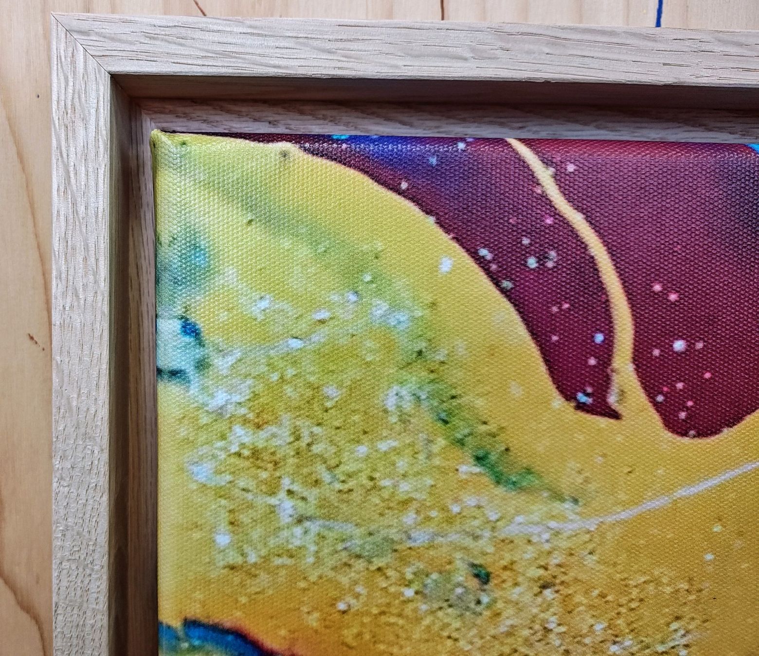 Foto & Immagini: Abstrakter Kunstdruck, modernes Design, mit Holzrahmen – Nuovo (secondo la descrizione) da Wetzikon ZH venduto da MaCo80 1