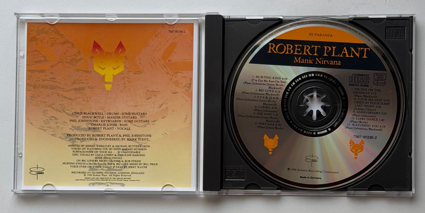 CD: Robert Plant (Led Zeppelin) / Manic Nirvana – Usato da Näfels venduto da rottabi 2