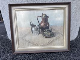 Original-Stilleben 1918 gerahmt – O. Meyer