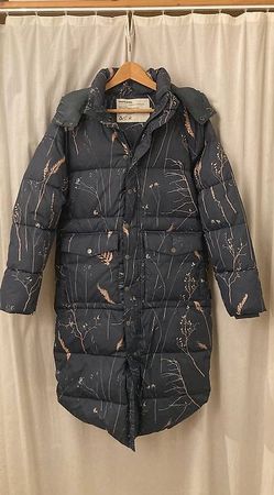Wintermantel Dedicated Neuwertig Gr XS blau/braun