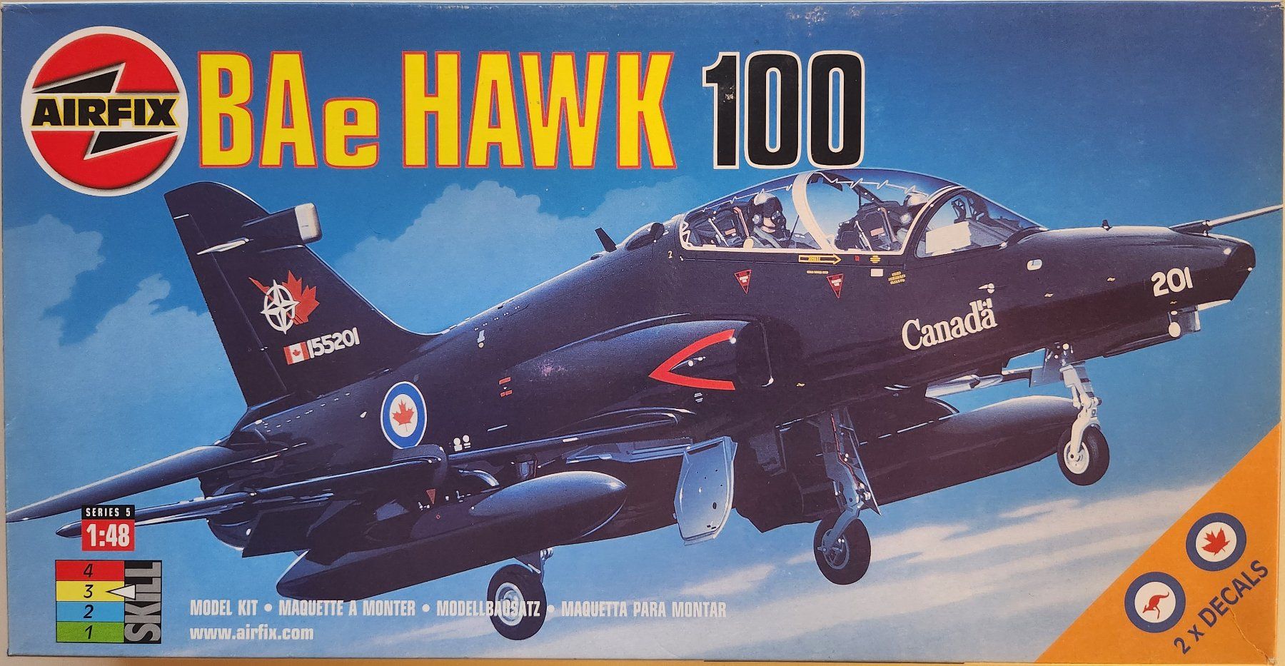 Airfix Kit di modellismo & Modellini statici: AIRFIX 05112 BAe HAWK 100 PLASTIKBAUSATZ 1:48 NOS – Nuovo e nell'imballaggio originale da Adelboden venduto da Xelos1