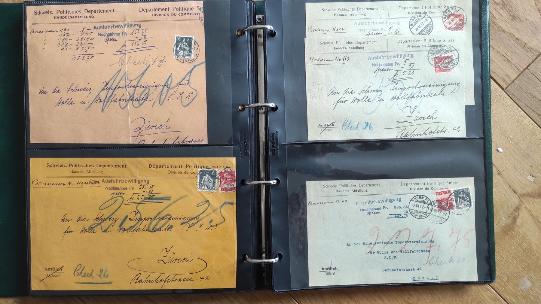 Album: Sammlung Postbelege, Frachtbriefe, Briefumschläge – Usato da Baar venduto da Cooltango 3