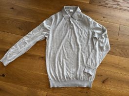 Merino Wolle Langarm Polo Asket