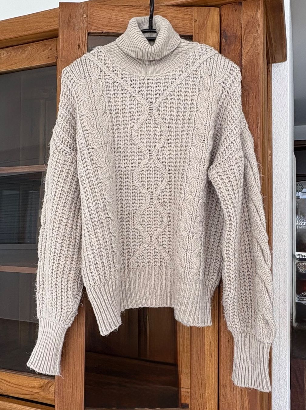Maglioni & Felpe: Pullover weit Zopfmuster Strick Rollkragen Gr.S/M – Usato da Siblingen venduto da Vany_McDougall 2