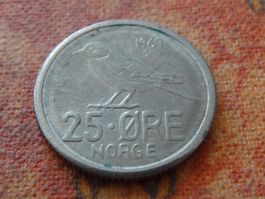 NORVEGE  25  ORE  1969  (P)