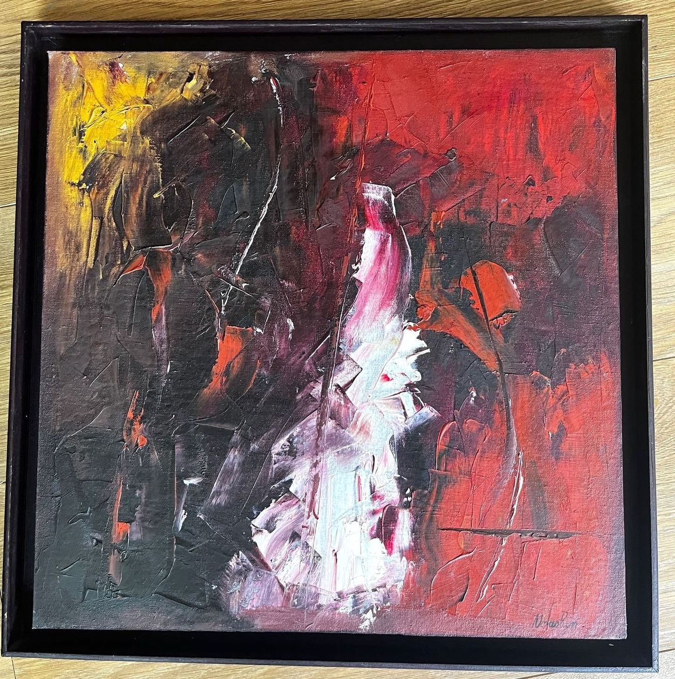 Dipinti: Acryl-Quartett: Im Schatten des Granatapfels – Nuovo (secondo la descrizione) da Meilen venduto da Verschiedenes123 2