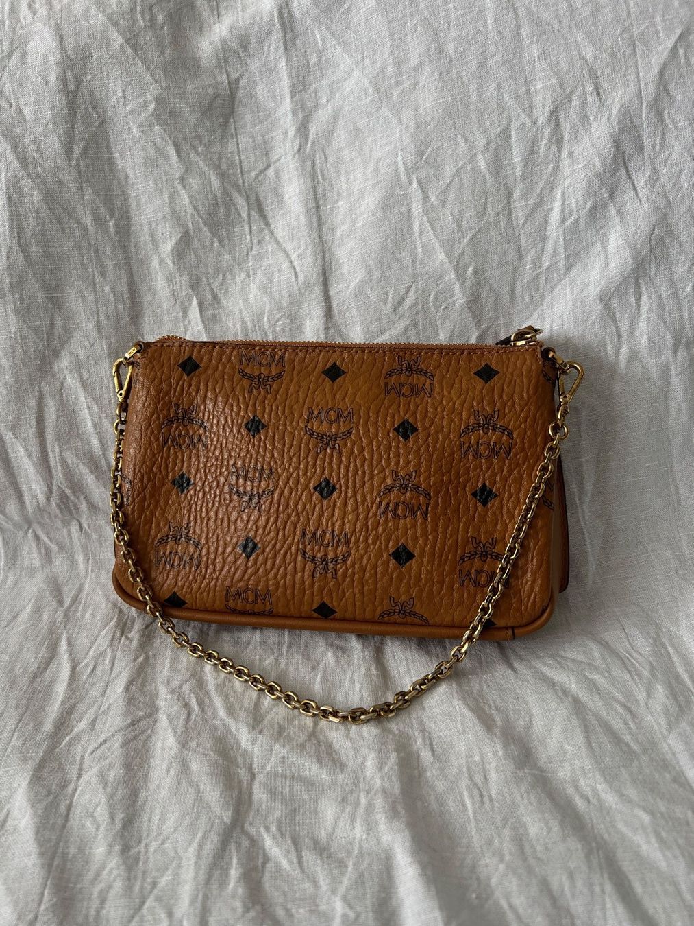 Mcm Borse da donna: MCM Umhänge-Handtasche Cognac – Usato da Biberist venduto da pin_ywg6