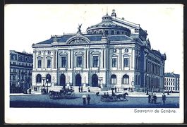 Künstler-AK Genève, Gebäudeansicht