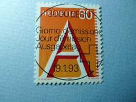 1993 A-Postmarke ET Vollstempel 838