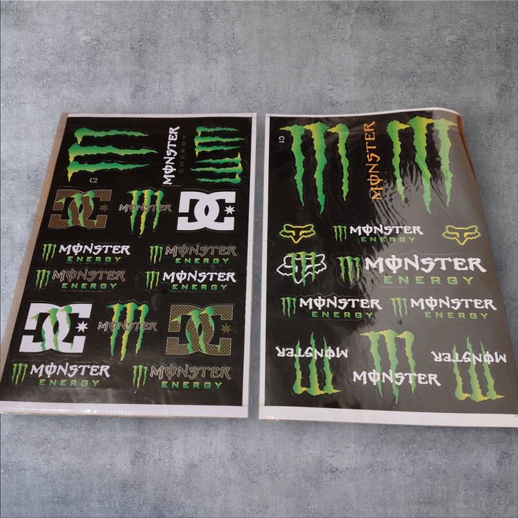 Monster Energy Rennverkleidung,Helm Sponsor Aufkleber Dekor (Neu und ...