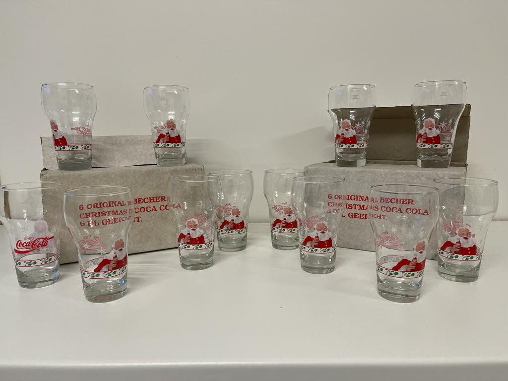 Coca-Cola Bicchieri: Coca Cola Gläser Christmas Spezial Edition – Nuovo e nell'imballaggio originale da Buchrain venduto da Zitronella82