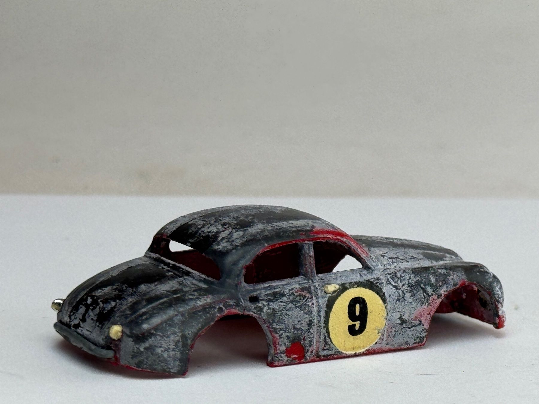 Faller Piste: GB4-  Faller AMS Jaguar MK schwarz Startnummer 9 – Usato da Elm venduto da Wikmtz 1