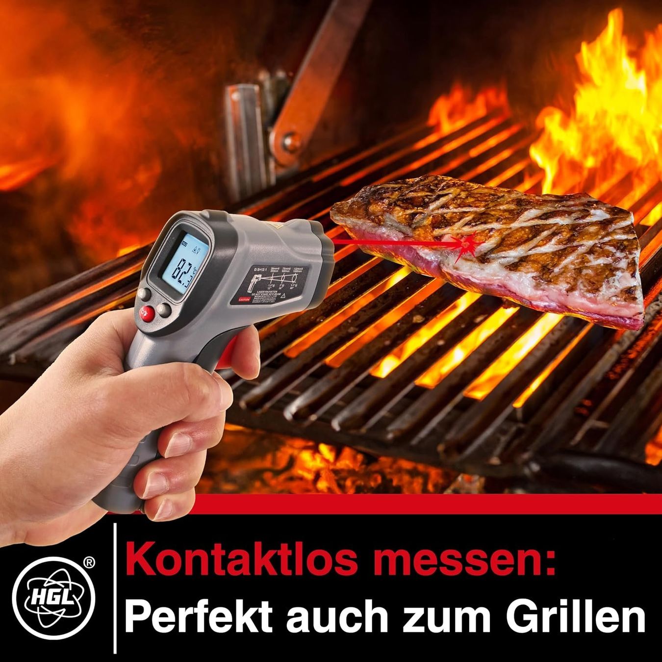 Altro per la casa: Infrarot Thermometer 50 bis 400 Grad mit LCD und Laser – Nuovo e nell'imballaggio originale da Hundwil venduto da Equiply 5