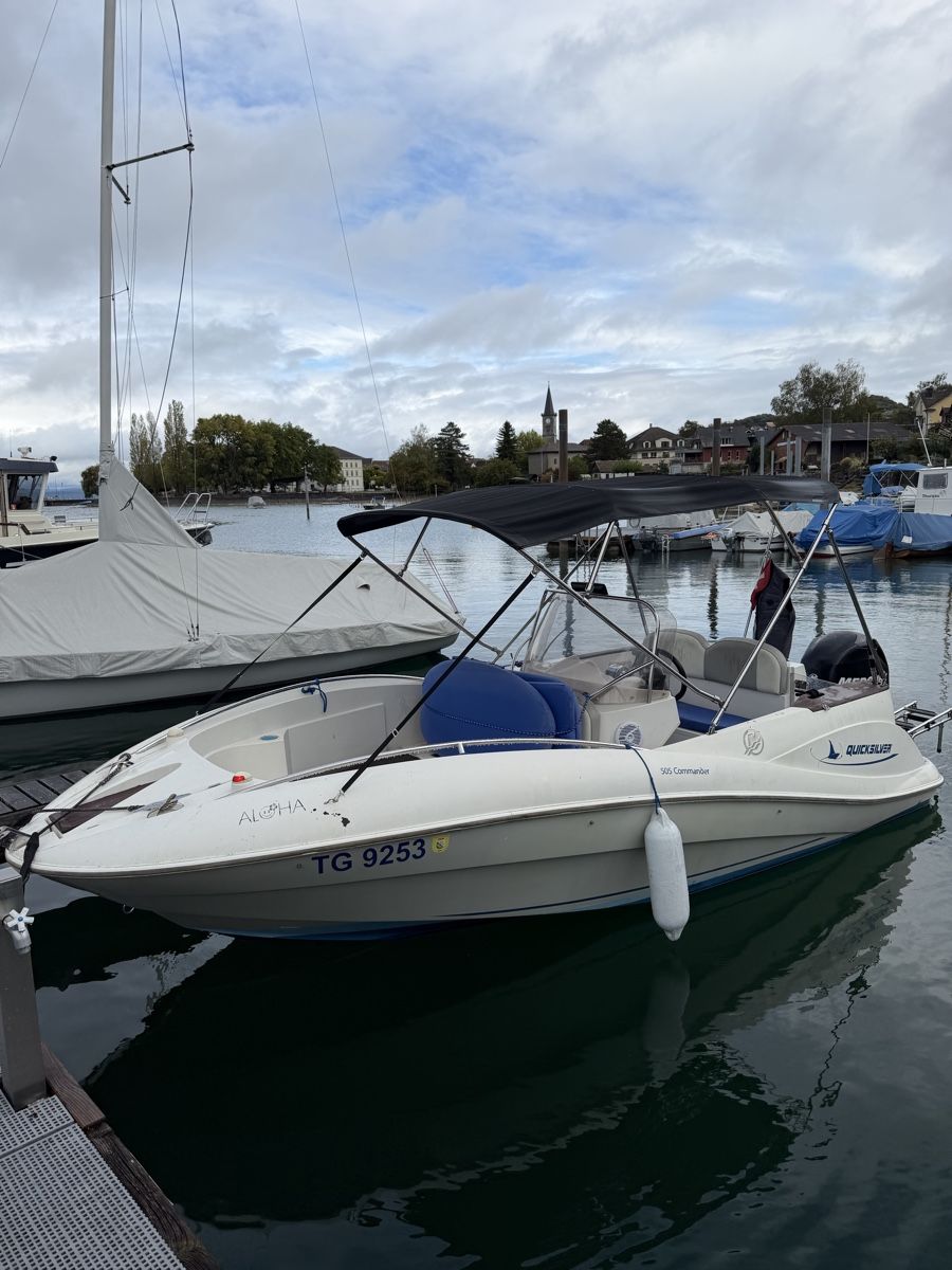 Quicksilver Bateaux: Quicksilver 505 Commander mit Trailer – D'occasion à Oberneunforn par Yannick_123 1